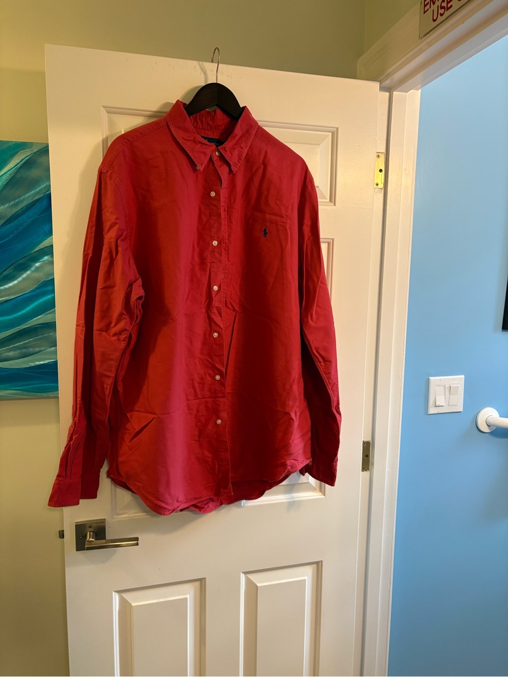 Ralph Lauren Red Oxford Button-Down Shirt